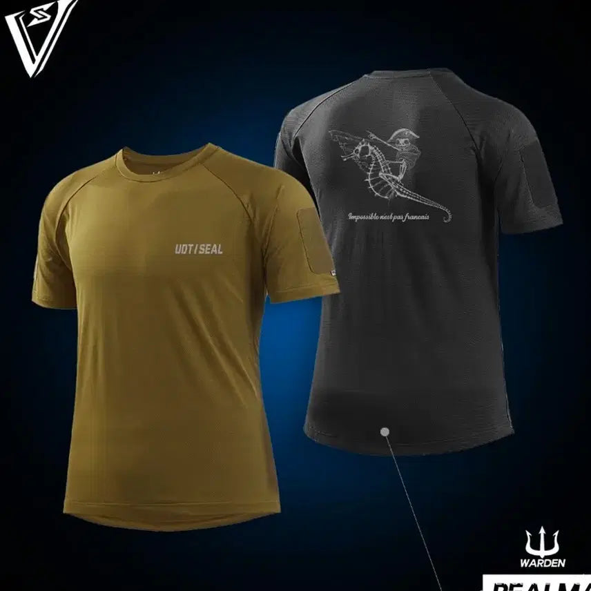 [BUNJANG] UDT Navy Special Warfare Flotilla Real Man T-shirt / Udt 해군 특수전전단 리얼맨 차수티 반팔 티셔츠