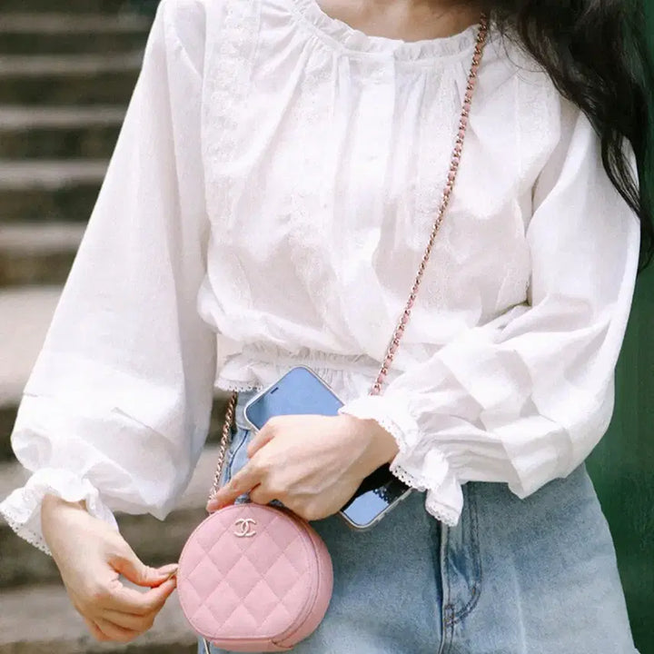 [BUNJANG] Milkcocoa Amelie Line Lily Blouse / 밀크코코아 아멜리라인 릴리 블라우스 새상품