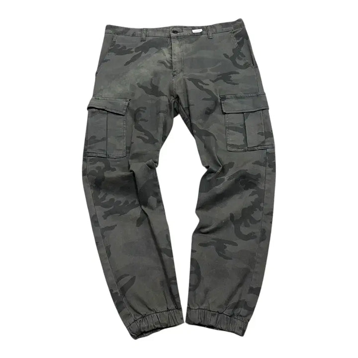 [BUNJANG] Vintage Camo Cargo Jogger Pants / (바배) 빈티지 카모 카고 조거 팬츠