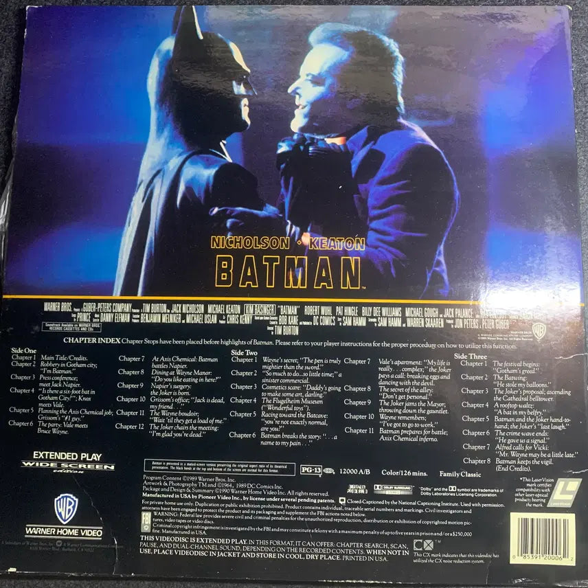 [BUNJANG] Batman Laserdisc / [LD] 배트맨 레이저디스크