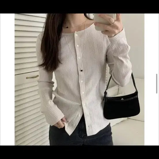 [SOLD OUT] 골지 긴팔 니트 가디건