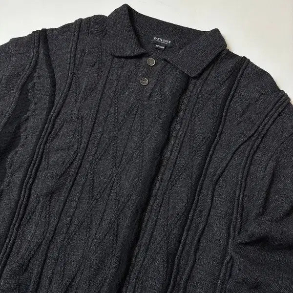 [BUNJANG] EASTLOGUE Asymmetrical Cable Knit Sweater / 이스트로그 EASTLOGUE 비대칭 케이블 니트 PN8802