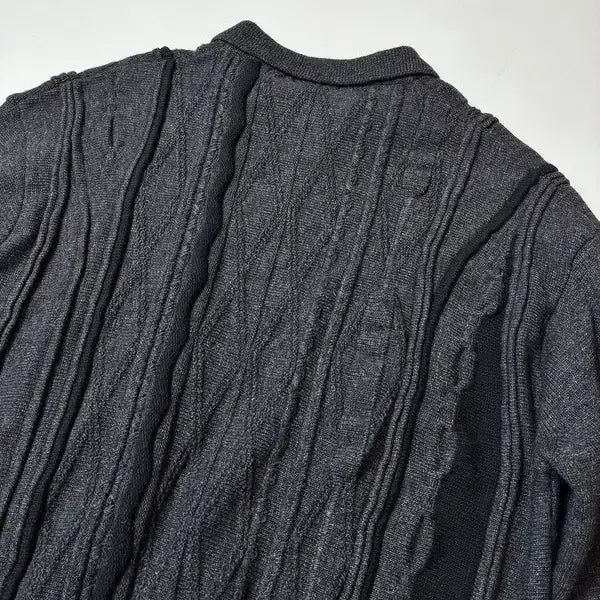 [BUNJANG] EASTLOGUE Asymmetrical Cable Knit Sweater / 이스트로그 EASTLOGUE 비대칭 케이블 니트 PN8802