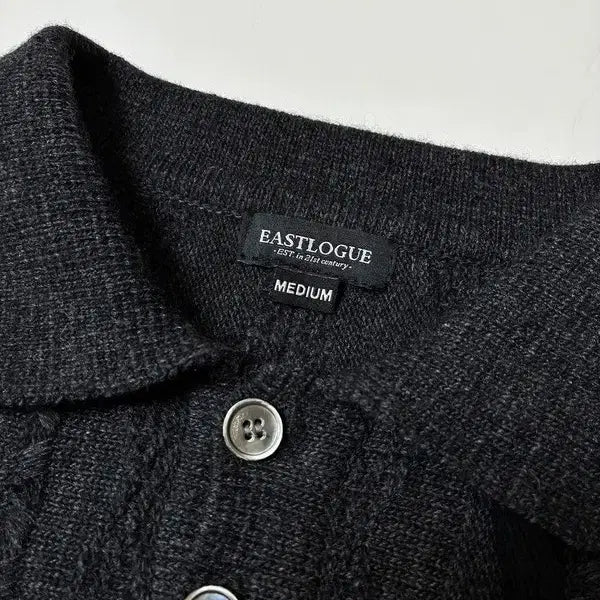 [BUNJANG] EASTLOGUE Asymmetrical Cable Knit Sweater / 이스트로그 EASTLOGUE 비대칭 케이블 니트 PN8802