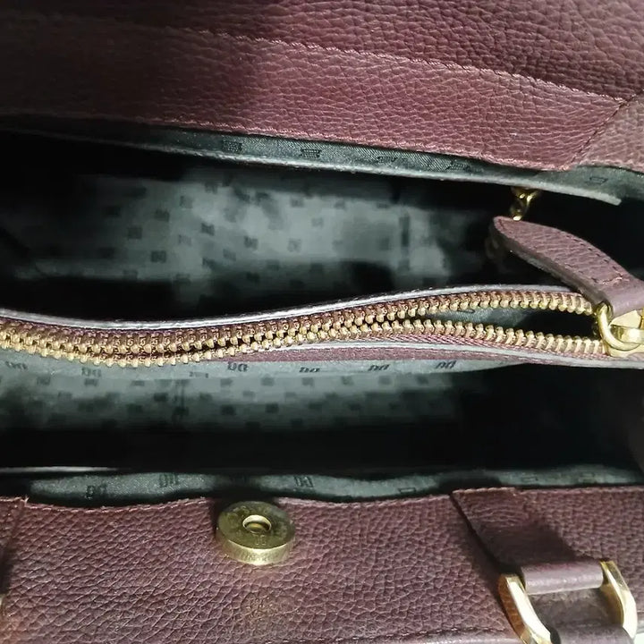 [BUNJANG] Daks Quilted Tote Bag / 닥스 브라운 퀼팅 토트백 여성 가방