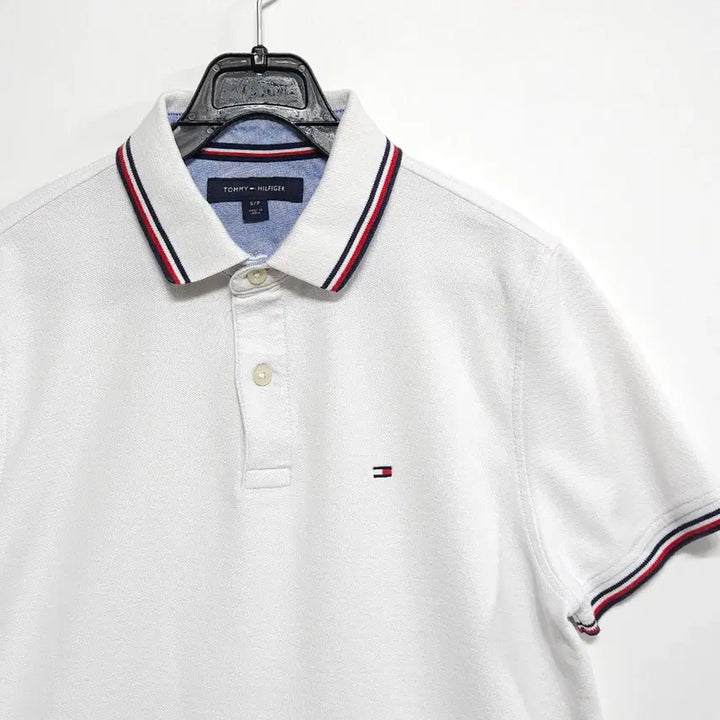 [BUNJANG] Tommy Hilfiger Polo Shirt White S / 55~66 타미힐피거 반팔 카라티 화이트 S힐피거 PK티 카라티