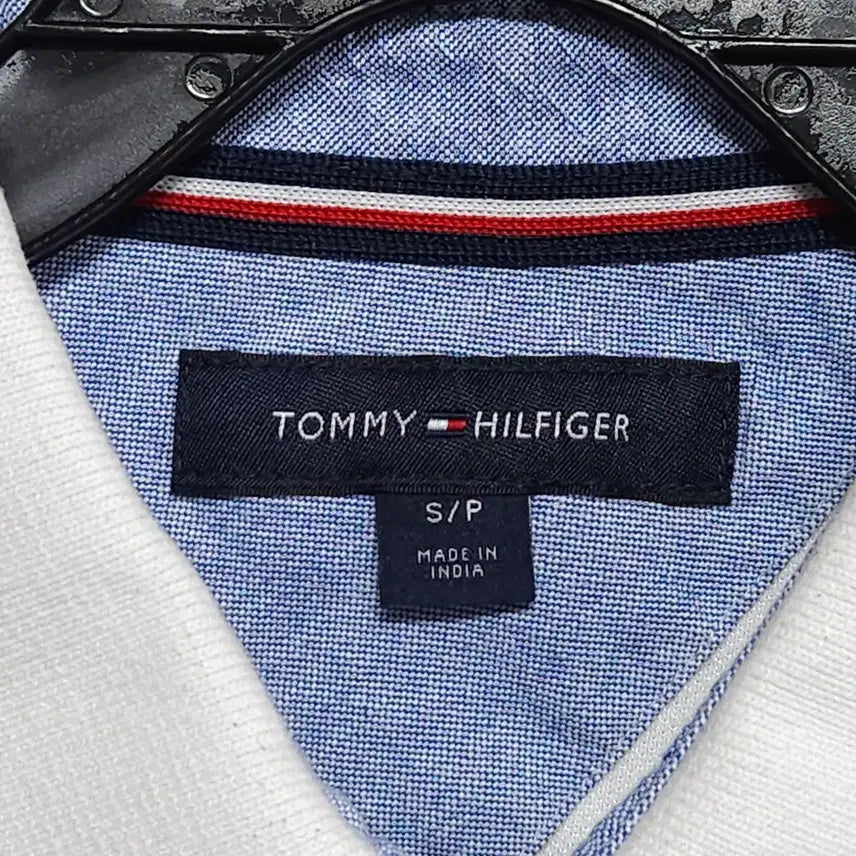 [BUNJANG] Tommy Hilfiger Polo Shirt White S / 55~66 타미힐피거 반팔 카라티 화이트 S힐피거 PK티 카라티