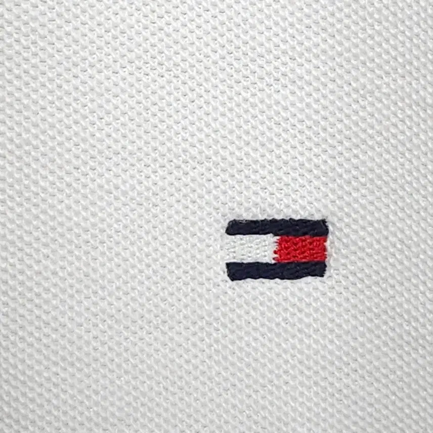 [BUNJANG] Tommy Hilfiger Polo Shirt White S / 55~66 타미힐피거 반팔 카라티 화이트 S힐피거 PK티 카라티