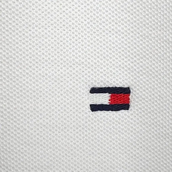 [BUNJANG] Tommy Hilfiger Polo Shirt White S / 55~66 타미힐피거 반팔 카라티 화이트 S힐피거 PK티 카라티