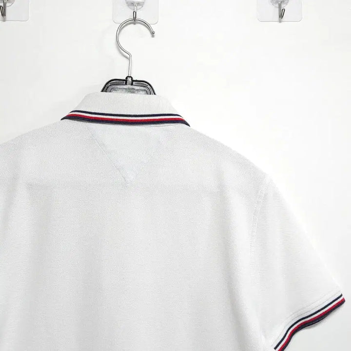 [BUNJANG] Tommy Hilfiger Polo Shirt White S / 55~66 타미힐피거 반팔 카라티 화이트 S힐피거 PK티 카라티