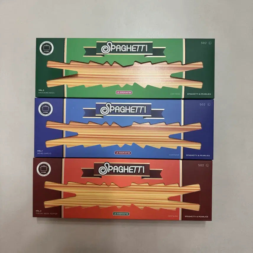 [BUNJANG] LE SSERAFIM Spaghetti Album Bundle Set / 르세라핌 스파게티 앨범 3종 일괄