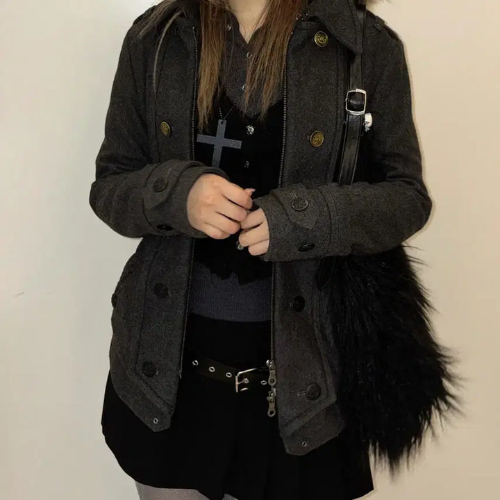 [BUNJANG] PPFM Napoleon Wool Coat Jacket - Japanese Vintage / PPFM 나폴레옹 울 코트 자켓 일본빈티지