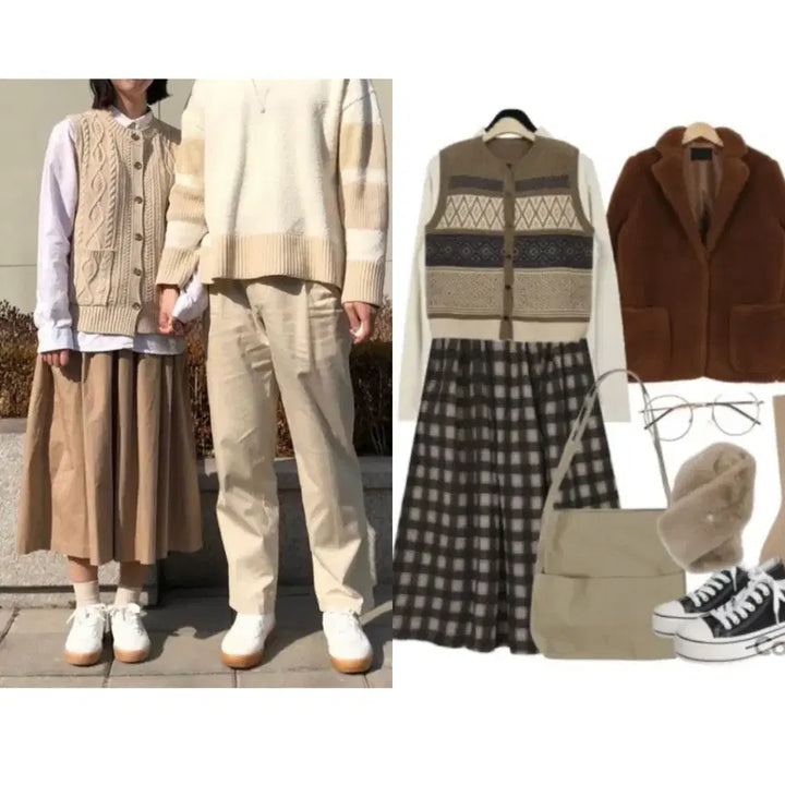 [BUNJANG] Spao Amekaji Long Skirt - Ivory Beige / 새상품) 스파오 아메카지 롱스커트 m (정가 4만원 / 아이보리 베이지)