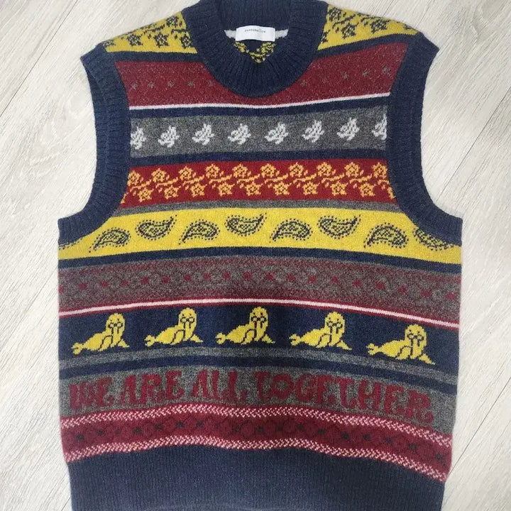 [BUNJANG] Customellow Wool Knit Vest / 커스텀멜로우. 봄 패션! 울 니트 베스트 95사이즈