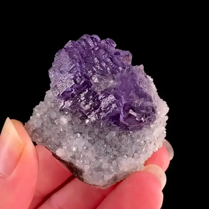 [BUNJANG] Quartz on Fluorite (Spain) Specimen / 석영위의 형석(스페인)
