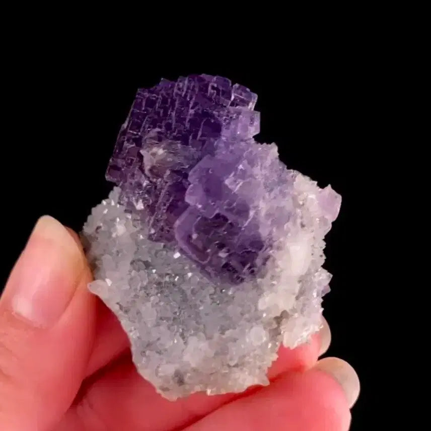 [BUNJANG] Quartz on Fluorite (Spain) Specimen / 석영위의 형석(스페인)