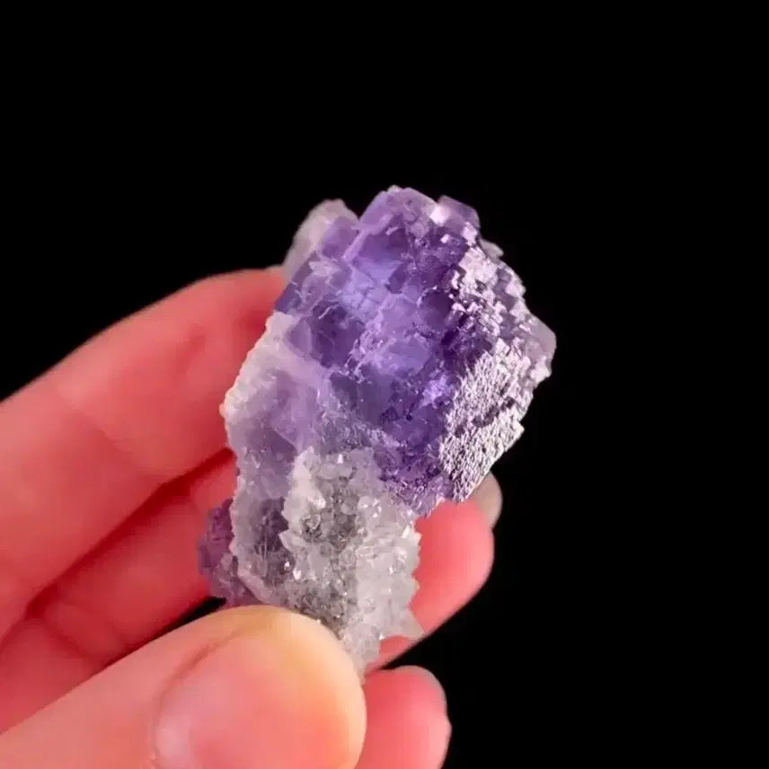 [BUNJANG] Quartz on Fluorite (Spain) Specimen / 석영위의 형석(스페인)