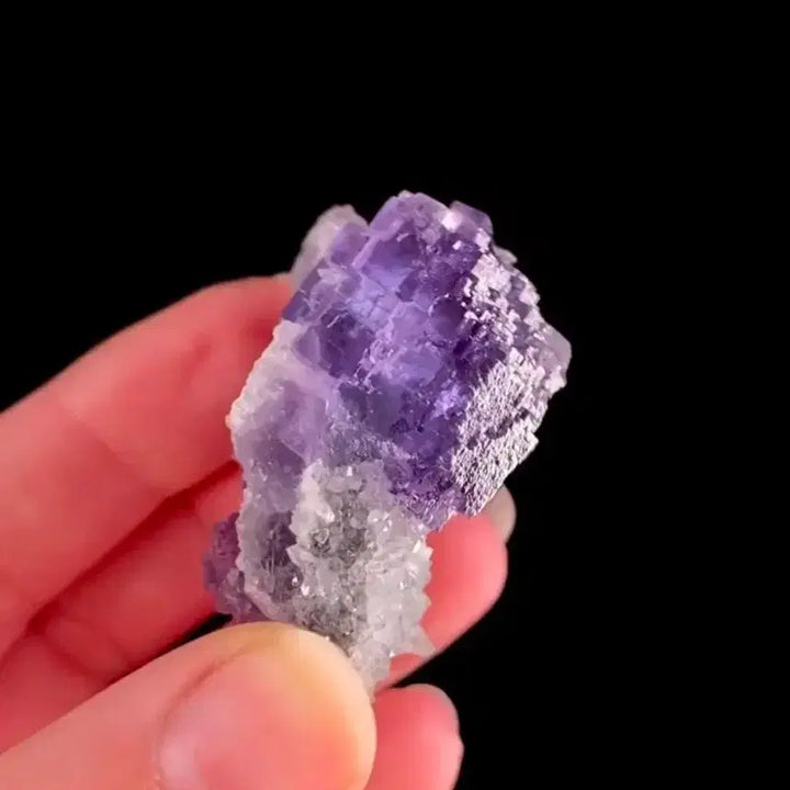 [BUNJANG] Quartz on Fluorite (Spain) Specimen / 석영위의 형석(스페인)