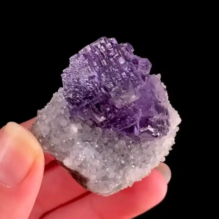 [BUNJANG] Quartz on Fluorite (Spain) Specimen / 석영위의 형석(스페인)