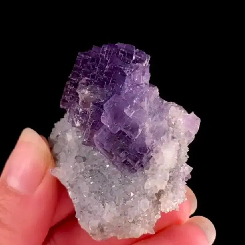 [BUNJANG] Quartz on Fluorite (Spain) Specimen / 석영위의 형석(스페인)