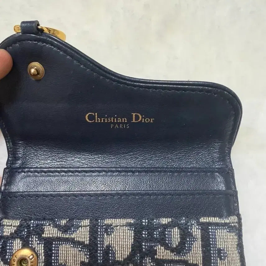 [BUNJANG] Dior Oblique Card Wallet Black / 디올 오블리크 카드지갑 블랙 Dior