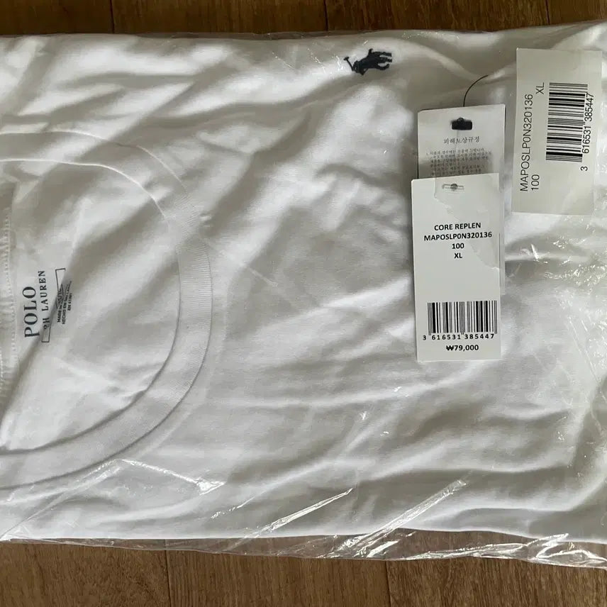 [BUNJANG] Polo Ralph Lauren White Short Sleeve T-shirt / [XL] 폴로 흰색 반팔 새상품