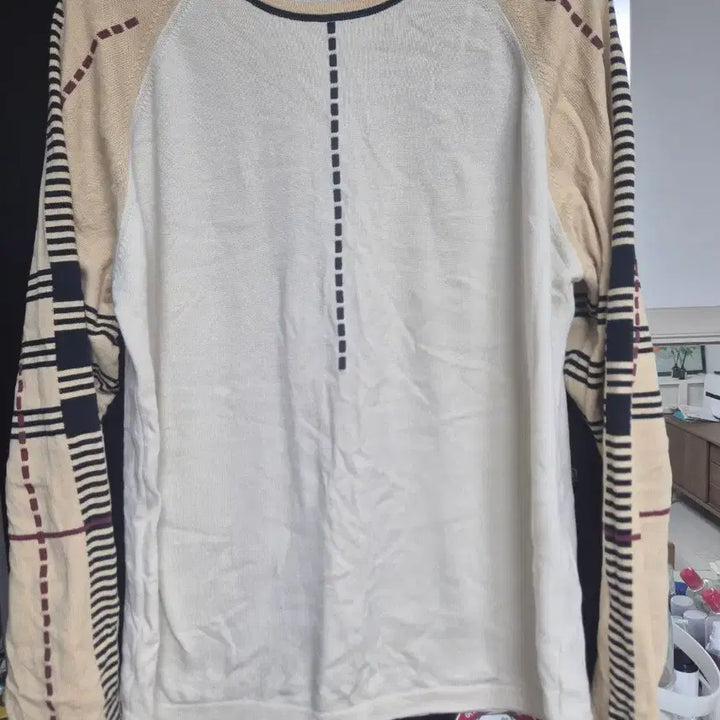 [BUNJANG] Burberry Nova Check Raglan Knit Sweater L / 버버리 노바체크 레글런 니트 스웨터 L