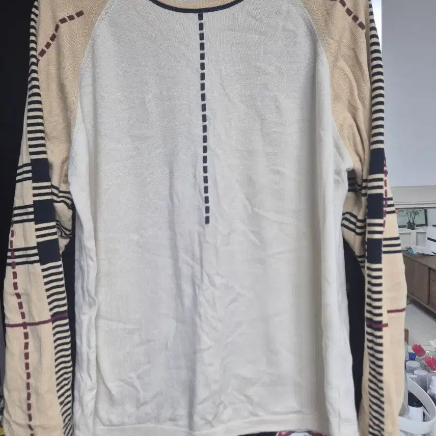[BUNJANG] Burberry Nova Check Raglan Knit Sweater L / 버버리 노바체크 레글런 니트 스웨터 L