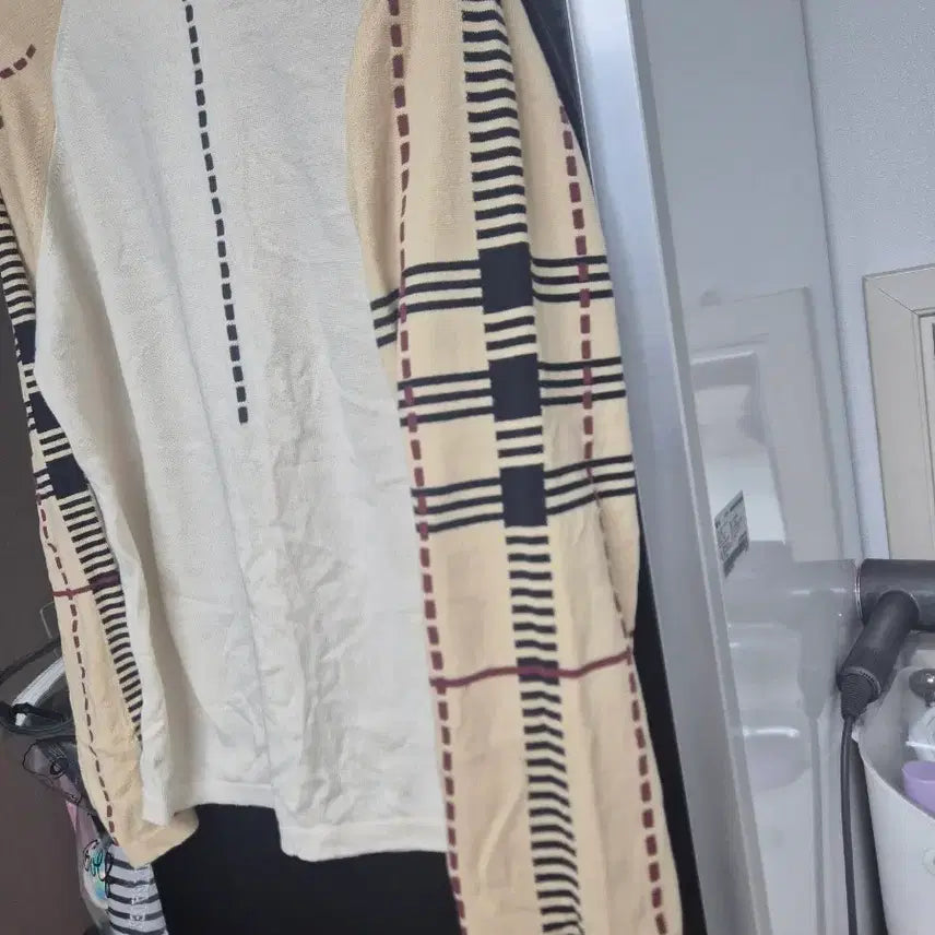 [BUNJANG] Burberry Nova Check Raglan Knit Sweater L / 버버리 노바체크 레글런 니트 스웨터 L