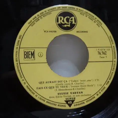 [BUNJANG] Sylvie Vartan - Qui Aurait Dit Ça 7-Inch EP (1962 France First Pressing) / (7인치 EP) Sylvie Vartan - 1962년 FRANCE 초반