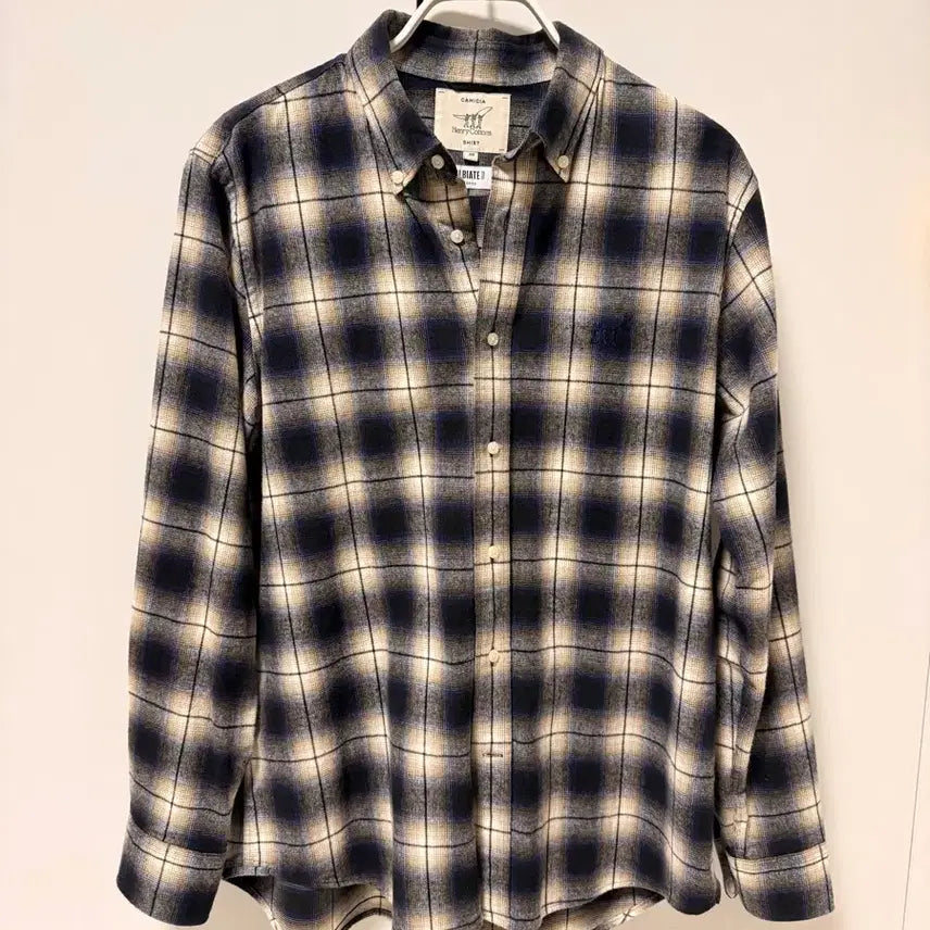 [BUNJANG] Henry Cotton Ombre Check Shirt / (100) 핸리코튼 옴브레 셔츠