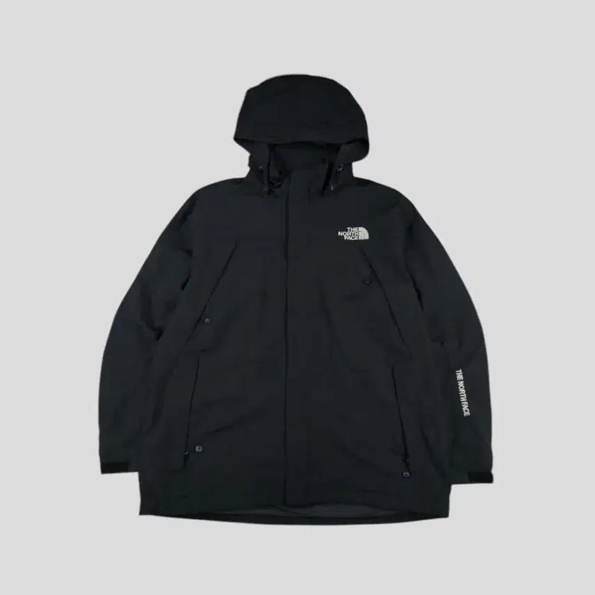 [BUNJANG] The North Face Black White Logo Spellout Hidden Zipper Nylon Challenge Windbreaker L / 라코스테 그레이 블랙 크록로고 코튼 스웻 바시티 블루종 캐주얼자켓 WOM