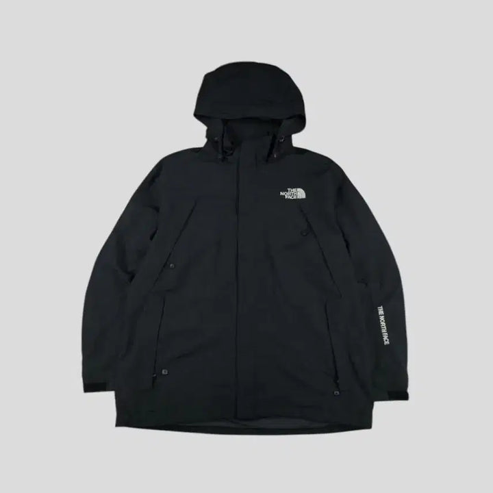 [BUNJANG] The North Face Black White Logo Spellout Hidden Zipper Nylon Challenge Windbreaker L / 라코스테 그레이 블랙 크록로고 코튼 스웻 바시티 블루종 캐주얼자켓 WOM