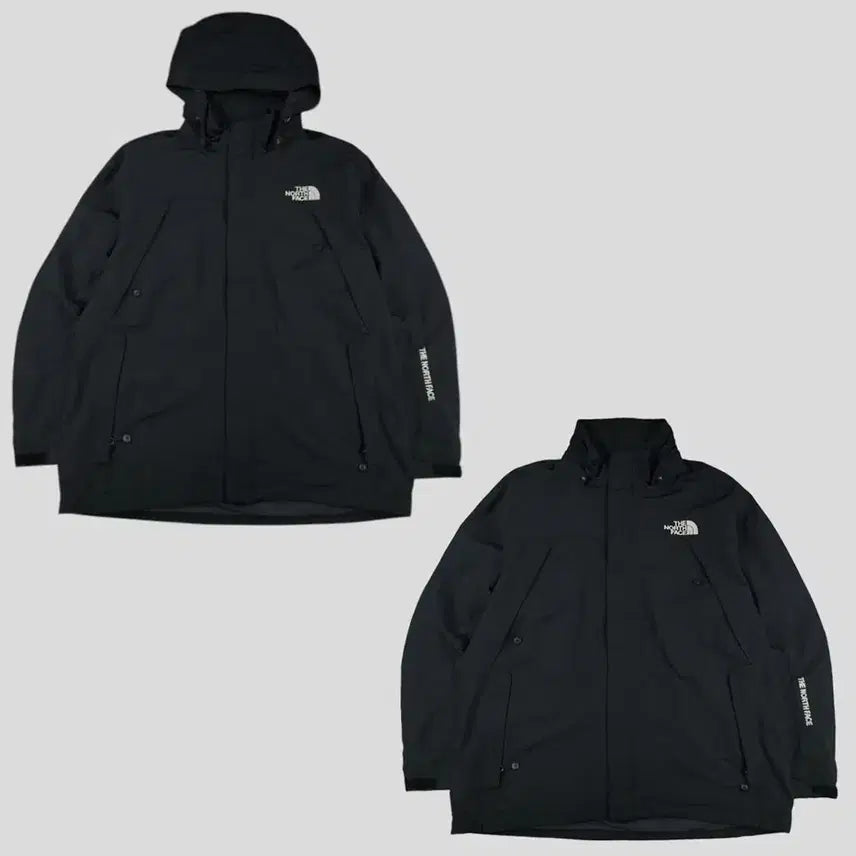 [BUNJANG] The North Face Black White Logo Spellout Hidden Zipper Nylon Challenge Windbreaker L / 라코스테 그레이 블랙 크록로고 코튼 스웻 바시티 블루종 캐주얼자켓 WOM