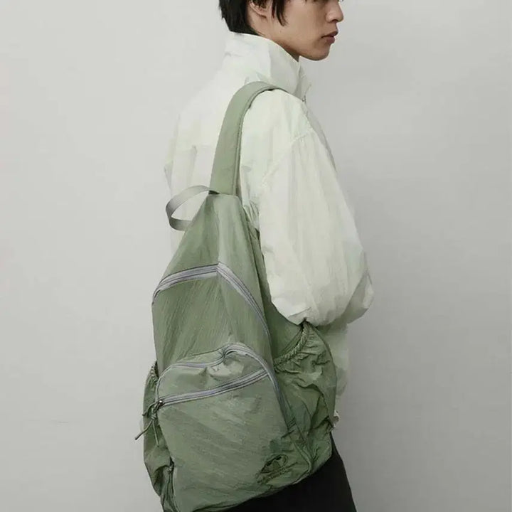 [BUNJANG] WMC Ripstop Backpack Khaki / 택O) WMC 더블유엠씨 립스탑 백팩 카키색