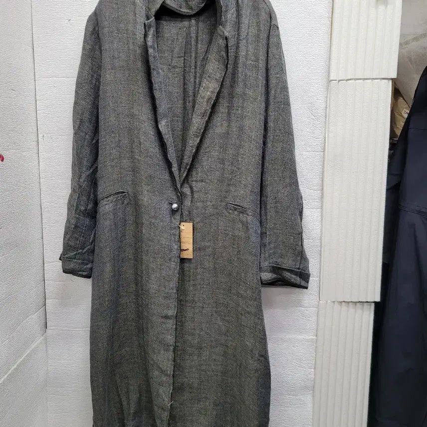 [BUNJANG] JESSI Linen Long Coat / JESSI 린넨 롱 코트
