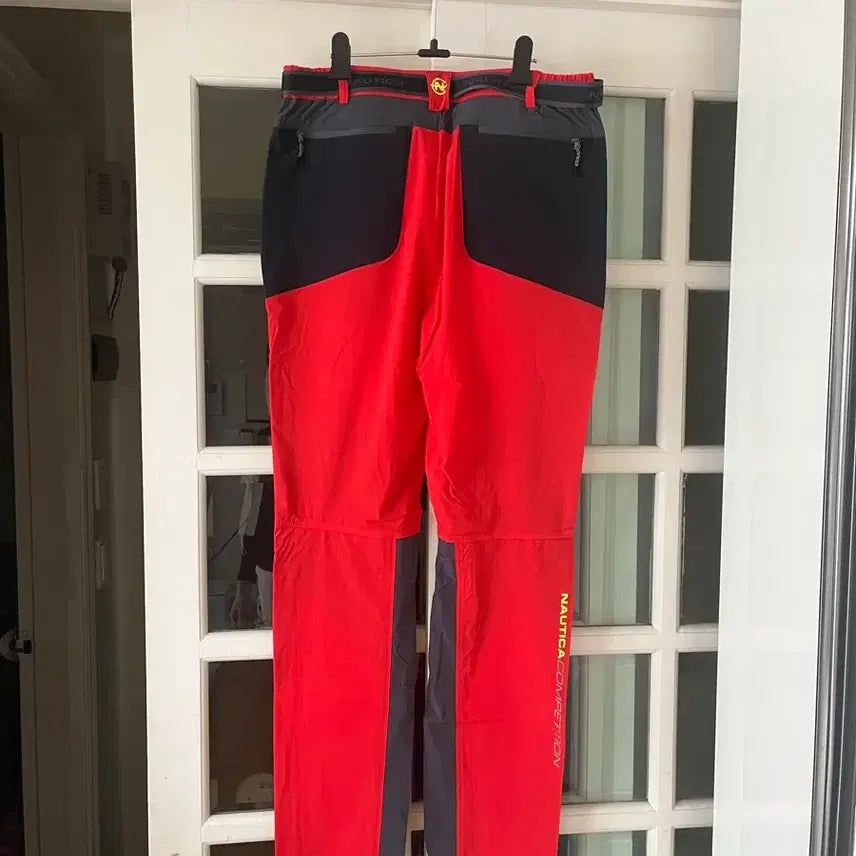 [SOLD OUT] (만원의 행복)노티카 레드/블랙 컬러 팬츠(xl)