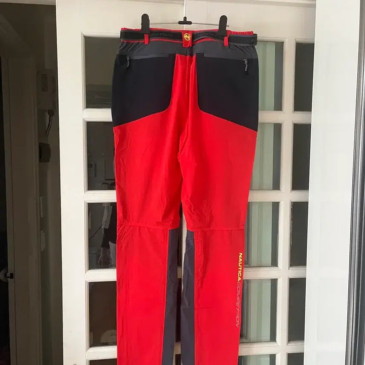 [SOLD OUT] (만원의 행복)노티카 레드/블랙 컬러 팬츠(xl)