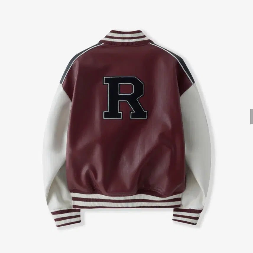 [BUNJANG] Lady Volume Leather Stadium Jacket / 레이디볼륨 레더자켓 스타디움 자켓 야구잠바