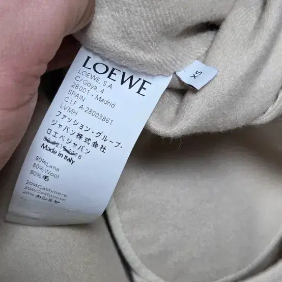 [BUNJANG] LOEWE Cashmere Coat Jacket / LOEWE 로에베 여성 캐시미어 코트 자켓 77 사이즈