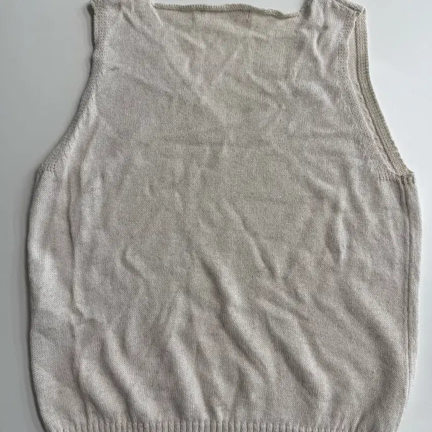 [BUNJANG] Nothing Written Linen Knit Sleeveless Top / 낫띵리튼 린넨니트슬리브