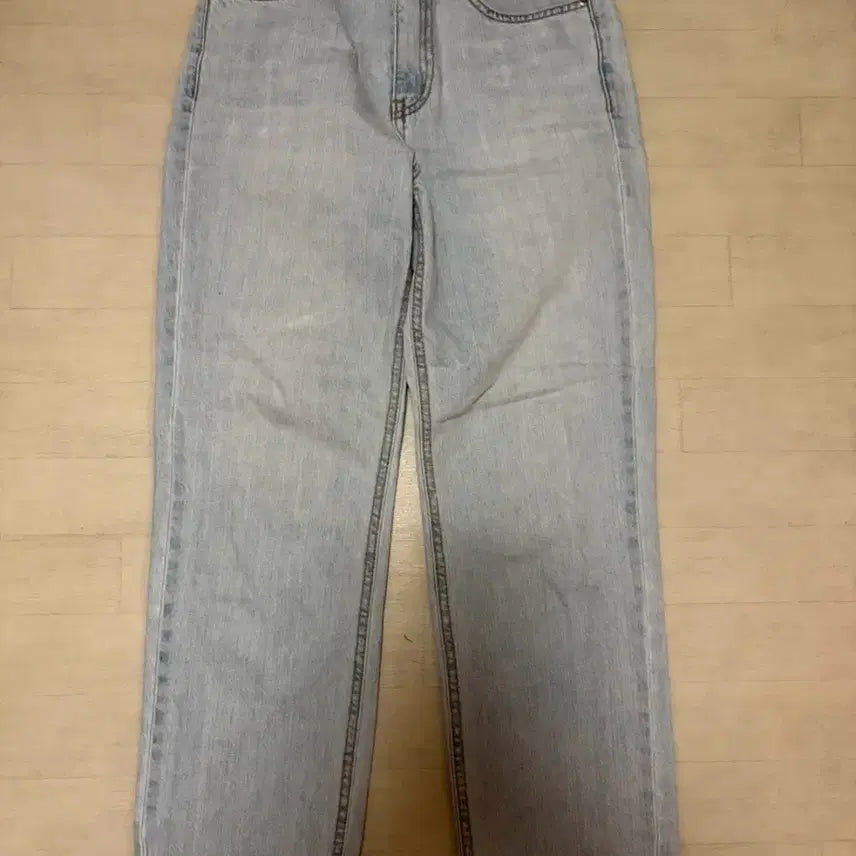 [BUNJANG] Wide Denim Pants XS Size / 연청 와이드 데님 바지 XS사이즈
