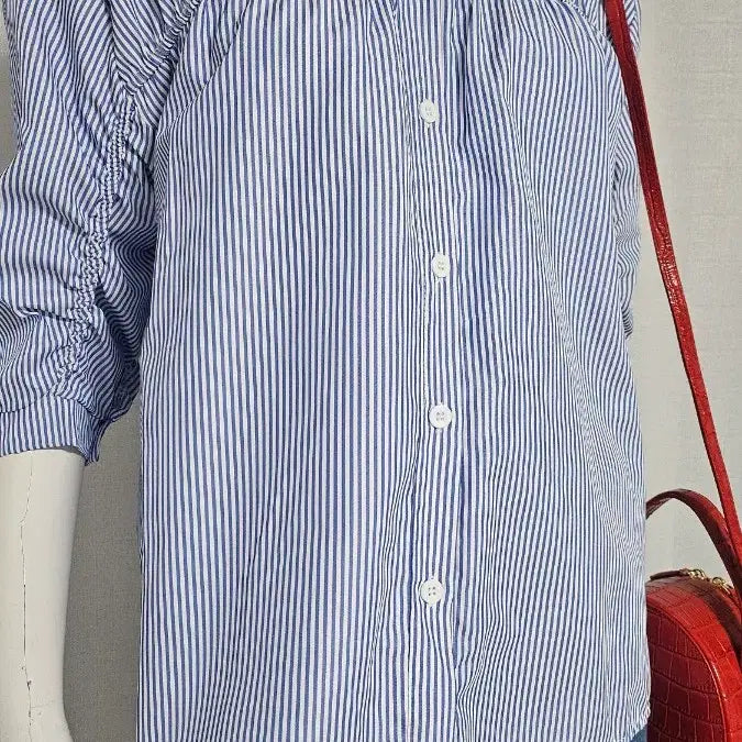 [BUNJANG] Striped Shirt / 상태굿 스트라이프 셔츠 ..반품 56 길이 64