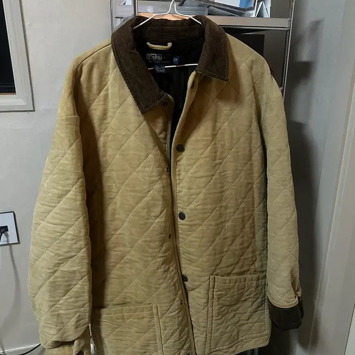 [BUNJANG] Polo Ralph Lauren Quilted Jacket Beige / 폴로 랄프로렌 퀼팅 자켓 베이지