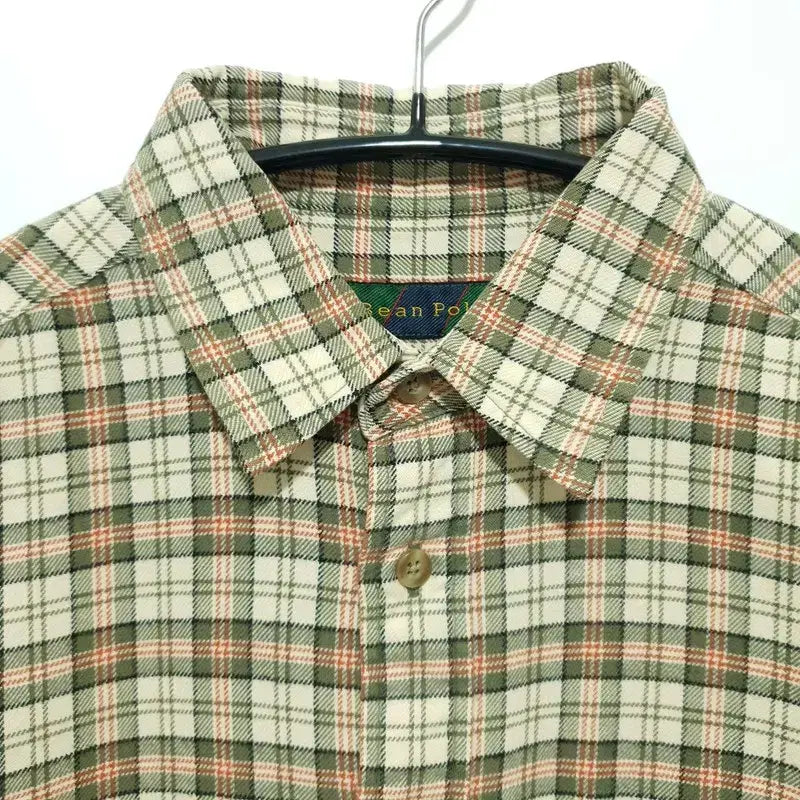 [BUNJANG] Beanpole Checkered Shirt 95 / 빈폴 체크 남방 95_i3768