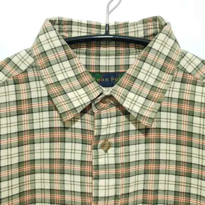 [BUNJANG] Beanpole Checkered Shirt 95 / 빈폴 체크 남방 95_i3768