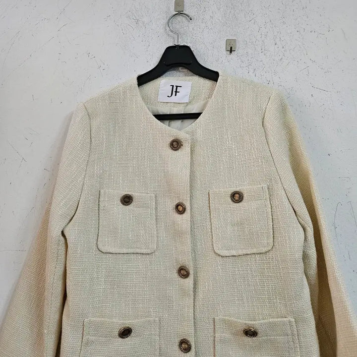 [SOLD OUT] JF 트위드 포켓 자켓 아이보리