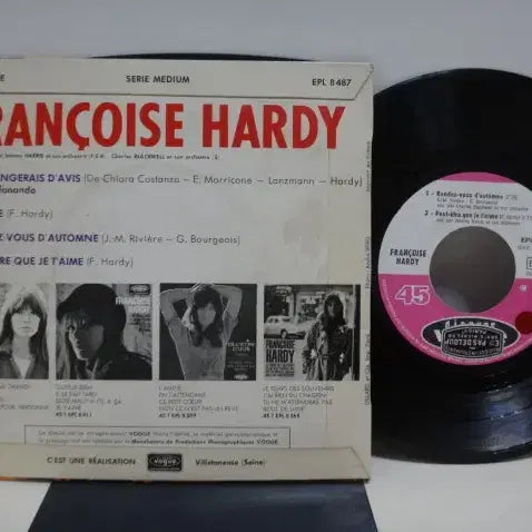 [BUNJANG] Francoise Hardy 1966 France EP Vinyl Record / (7인치 EP) Francoise Hardy 1966년 FRANCE 초반