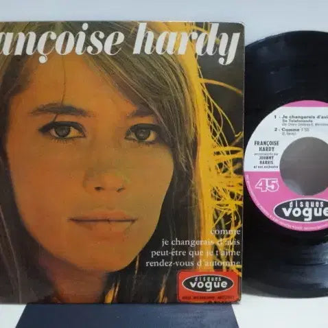 [BUNJANG] Francoise Hardy 1966 France EP Vinyl Record / (7인치 EP) Francoise Hardy 1966년 FRANCE 초반