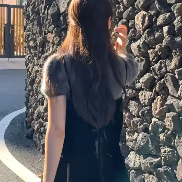 [BUNJANG] Unbranded Velvet Bustier Top / 벨벳뷔스티에 frre 사이즈